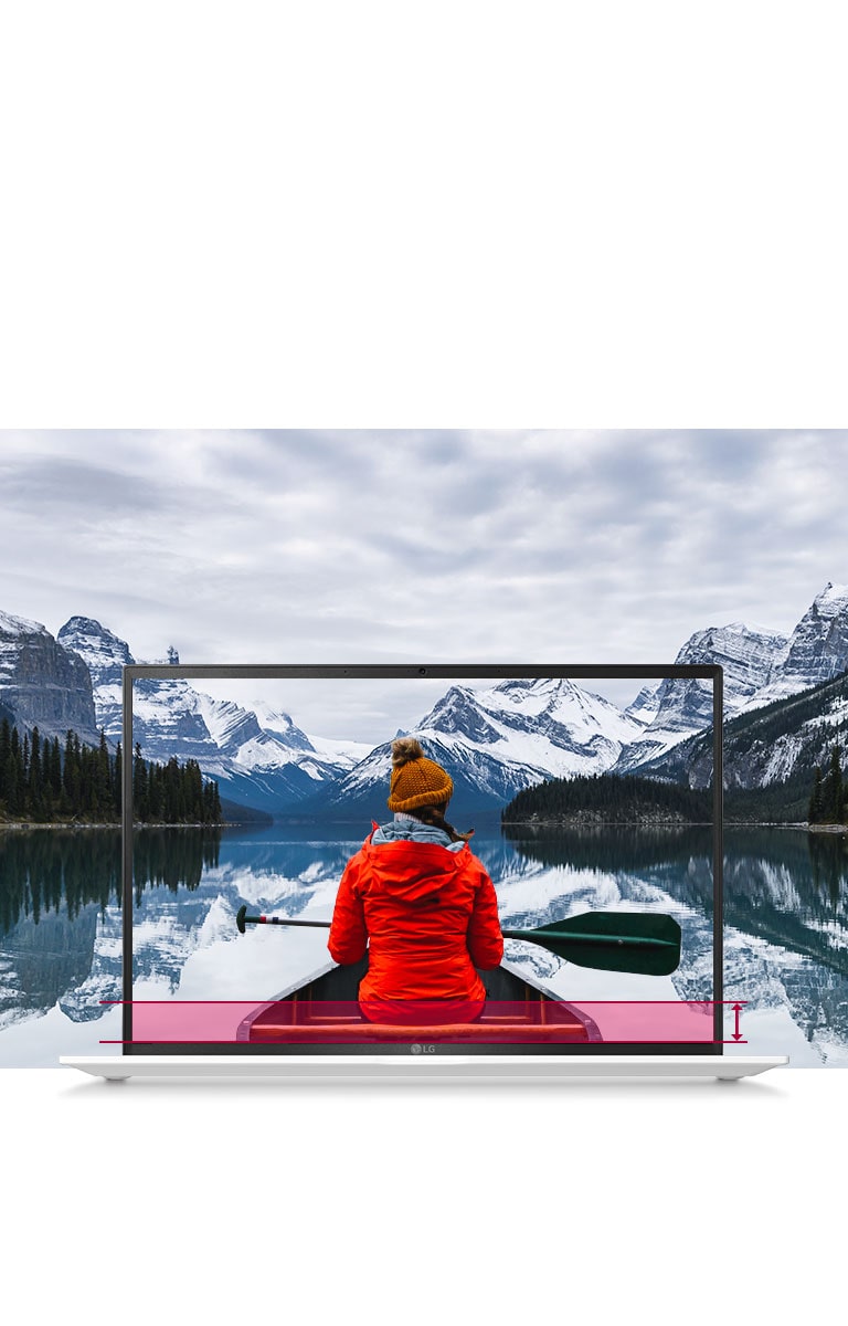 16:10 Large Screen offers a bounderless view.