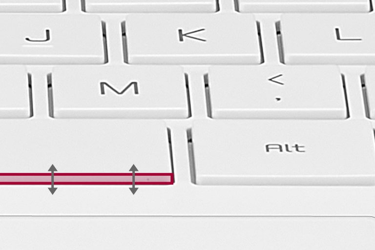 Key stroke is enhanced from 1.5mm to 1.65mm.