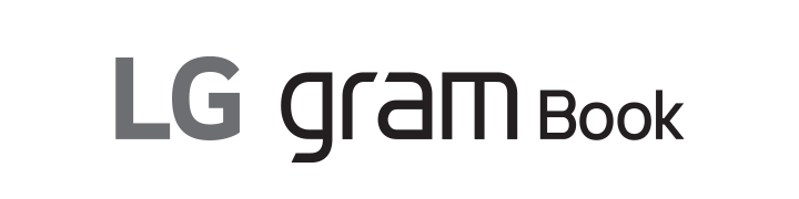 LG gram Book logo.	
