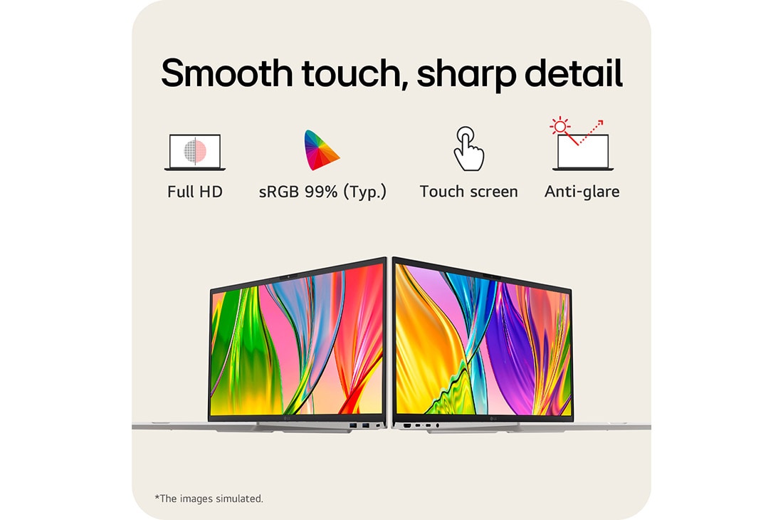 LG gram 15” |  Lightweight AMD Ryzen AI Processor Laptop | Windows 11 Pro, gram Hybrid AI, Copilot+ PC, LG gram Link, FHD Anti-glare IPS touchscreen display, lifeview, 15Z80T, thumbnail 15