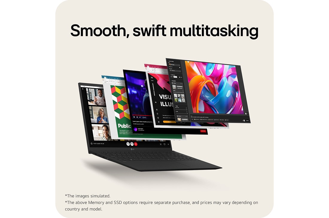 LG gram 15” |  Lightweight AMD Ryzen AI Processor Laptop | Windows 11 Pro, gram Hybrid AI, Copilot+ PC, LG gram Link, FHD Anti-glare IPS touchscreen display, lifeview, 15Z80T, thumbnail 17