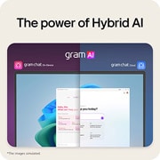 LG gram 15” |  Lightweight AMD Ryzen AI Processor Laptop | Windows 11 Pro, gram Hybrid AI, Copilot+ PC, LG gram Link, FHD Anti-glare IPS touchscreen display, lifeview, 15Z80T, thumbnail 12