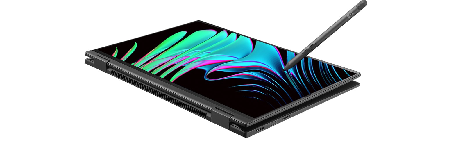 It shows the tablet mode LG gram 2in1.