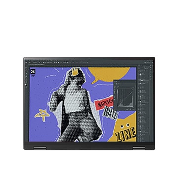 It shows the usage with tablet mode.