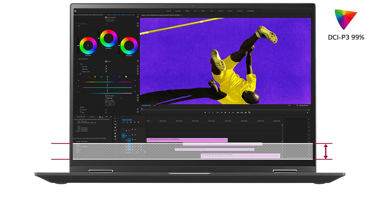 The animation shows high resolution 16:10 aspect ratio display image.