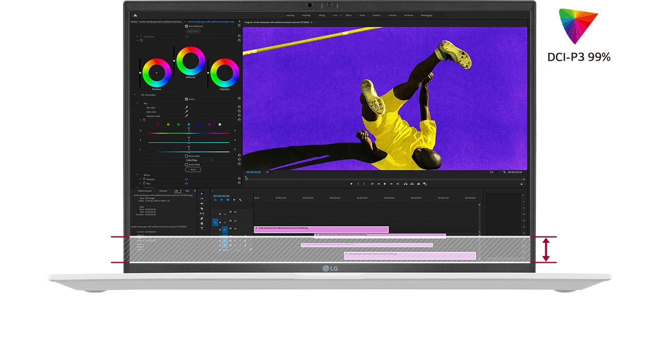 The animation shows high resolution 16:10 aspect ratio display image.