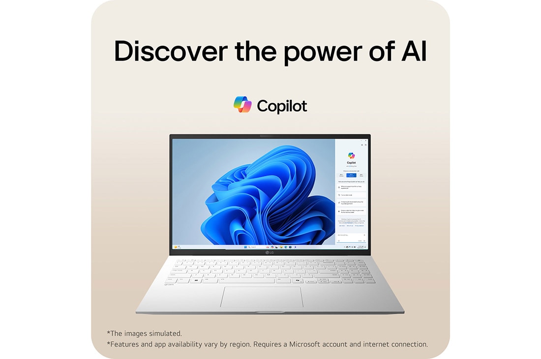 LG gram 15” |  Lightweight Intel® Core™ Ultra Processor Laptop | Windows 11 Pro, gram Hybrid AI, Copilot, LG gram Link, FHD Anti-glare IPS display, lifeview, 15Z90T, thumbnail 13