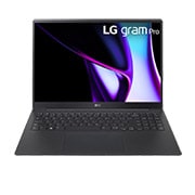 LG gram Pro 16” | Pro-grade visuals | 16:10 IPS display | Intel® Core™ Ultra 7 Processor, Front view with keyboard, 16Z90SP, thumbnail 2