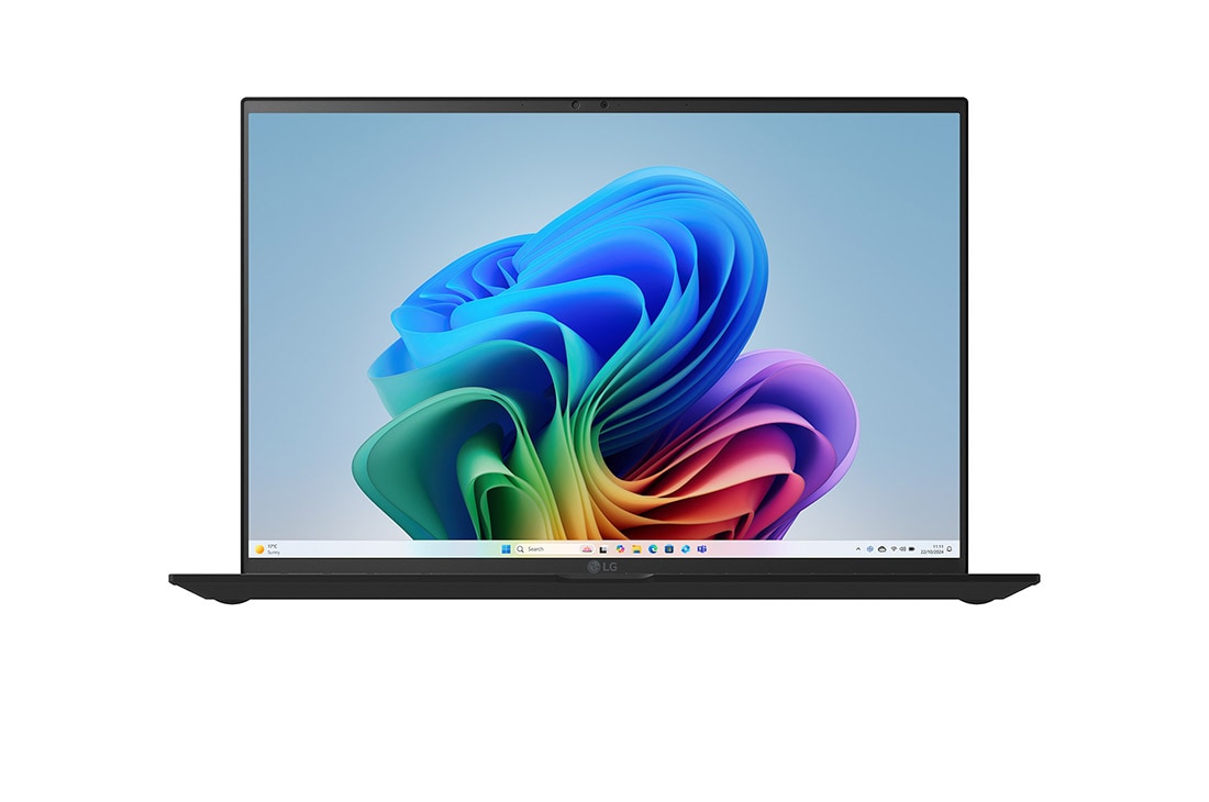 LG gram 16'' |  Lightweight Intel® Lunar Lake Laptop | Windows 11, gram AI, Copiliot+PC, LG gram Link, WQXGA 16:10 Anti-glare IPS touchscreen, Front view, 16Z90TL