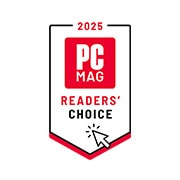 A image of 2025 PCMag Readers' Choice Award logo	