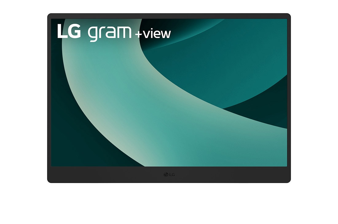 LG gram +view 17” | Lightweight portable monitor | WQXGA 16:10 Anti-glare IPS display, Front view, 17MT70