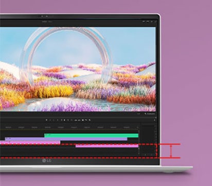 LG gram offer precise image with IPS LCD display.	