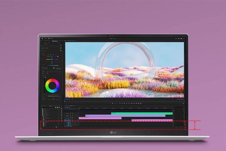 LG gram offer precise image with IPS LCD display.	