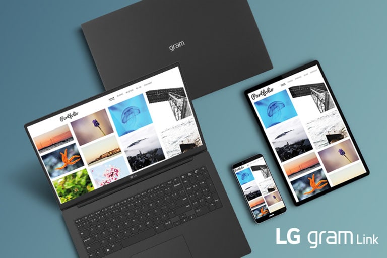 LG gram Link-connect with various devices-iOS-Android.	