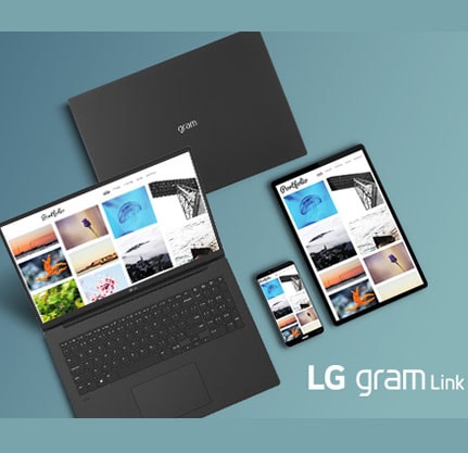 LG gram Link-connect with various devices-iOS-Android.	