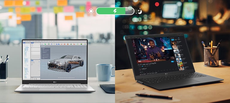 high-capacity battery.	