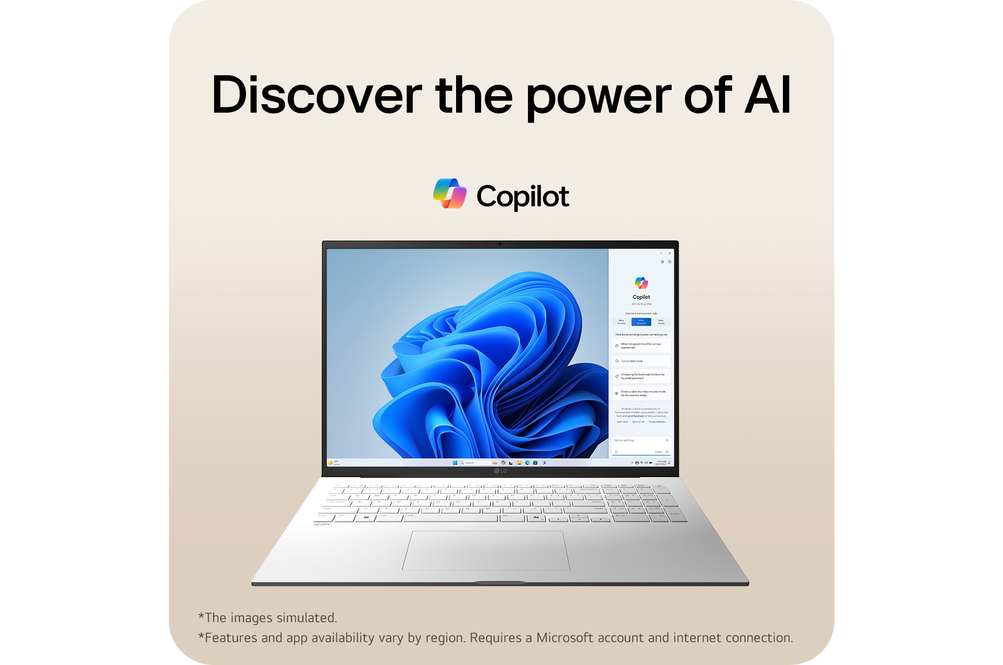 LG gram 17'' |  Lightweight Intel® Core™ Ultra Processor Laptop | Windows 11 Pro, gram Hybrid AI, Copiliot, LG gram Link, WQXGA 16:10 Anti-glare IPS touchscreen, lifeview, 17Z90T, thumbnail 13