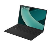 LG gram 17'' |  Lightweight Intel® Core™ Ultra Processor Laptop | Windows 11 Pro, gram Hybrid AI, Copiliot, LG gram Link, WQXGA 16:10 Anti-glare IPS touchscreen, -30 degree side view and cover open, 17Z90T, thumbnail 3