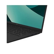 LG gram 17'' |  Lightweight Intel® Core™ Ultra Processor Laptop | Windows 11 Pro, gram Hybrid AI, Copiliot, LG gram Link, WQXGA 16:10 Anti-glare IPS touchscreen, -30 degree side port zoom-in view with cover open, 17Z90T, thumbnail 4