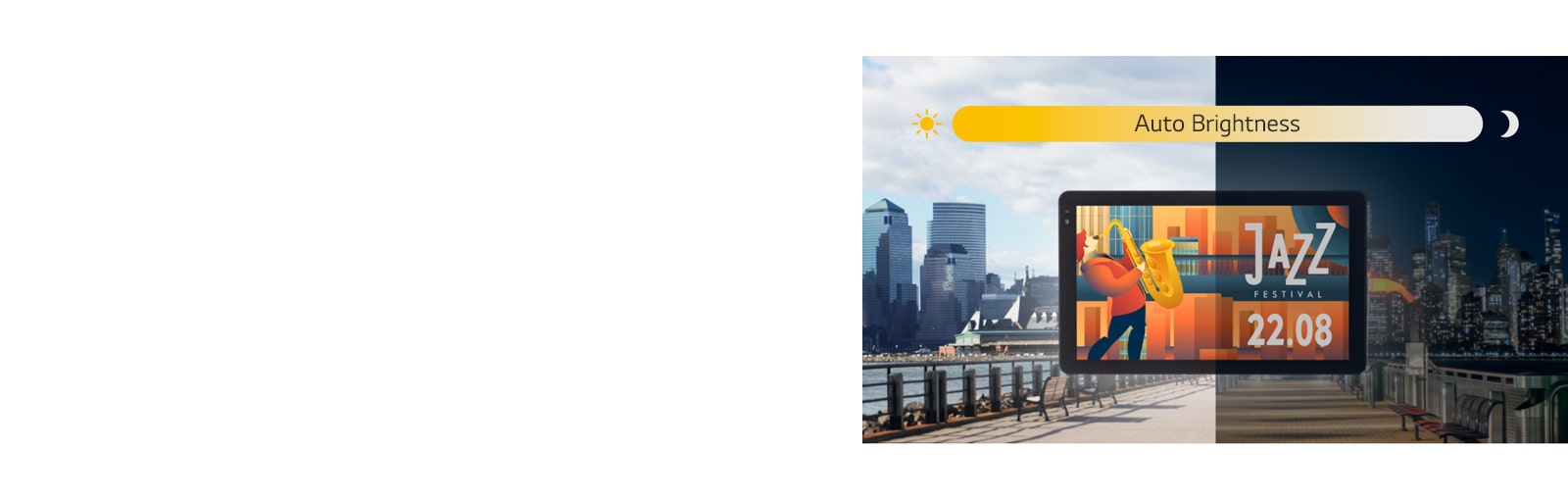 The 22XF1TJ screen can adjust its brightness automatically according to the ambient light.