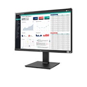 LG 24-inch 16:10 WUXGA (1920x1200) IPS Monitor, -15 degree side view, 24BQ55WY, thumbnail 2