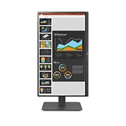 LG 23.8-inch Full HD (1920x1080) IPS Monitor with USB Type-C™, front view of the screen pivoting +90 degrees, 24BR650B, thumbnail 10