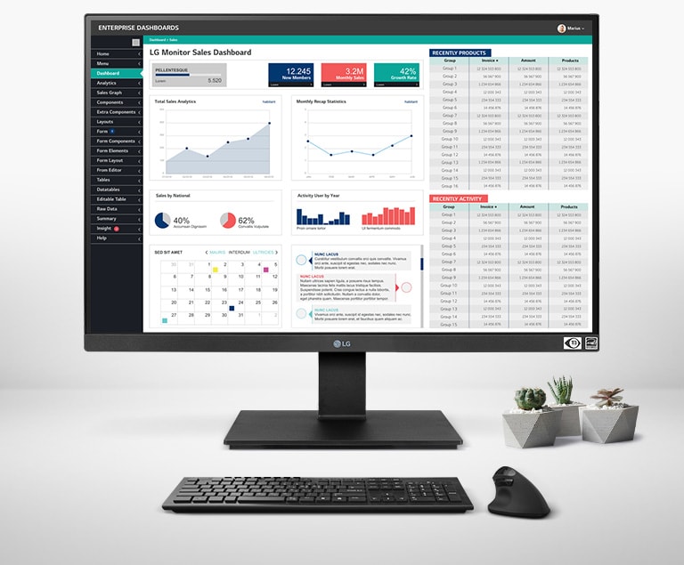 16:10 IPS Display : Accurate Color and Wide Angles.