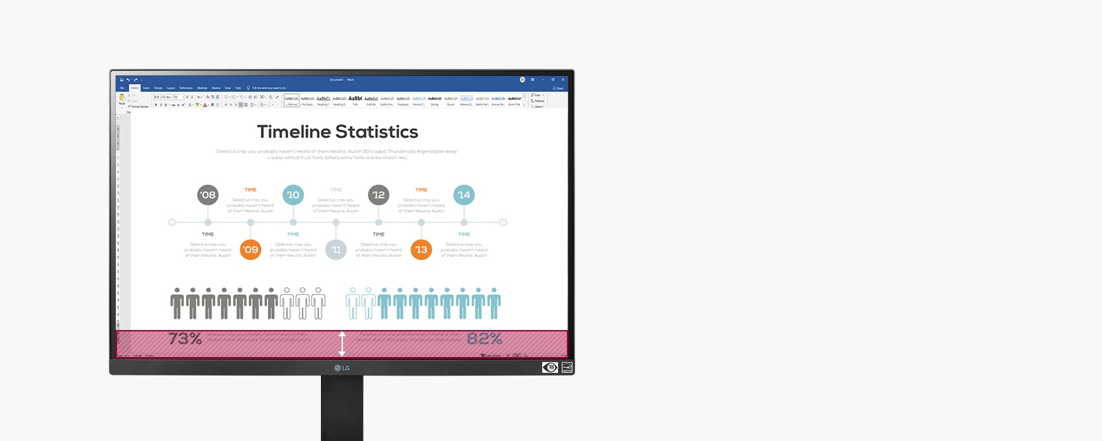 The 16:10 aspect ratio provides more information on a page with an 11% larger screen than the 16:9 ratio.