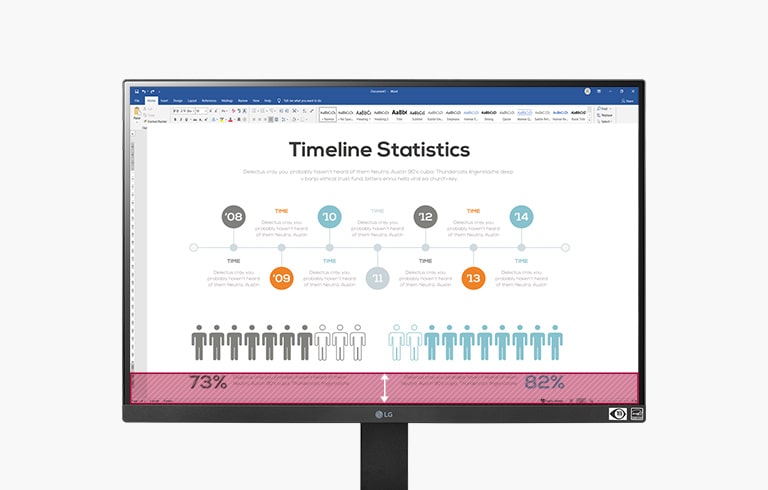 The 16:10 aspect ratio provides more information on a page with an 11% larger screen than the 16:9 ratio.