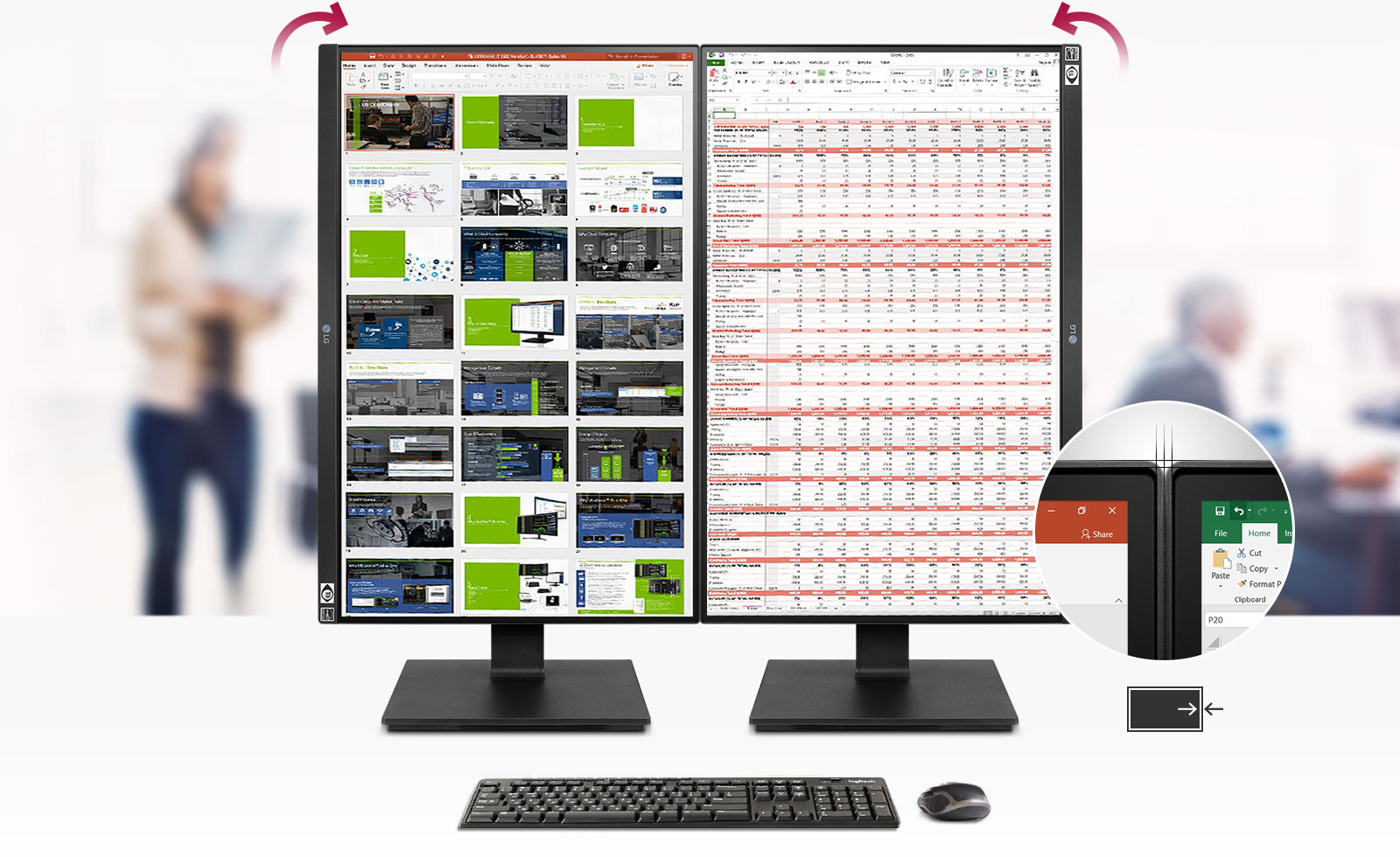 3-side Virtually Borderless Design.