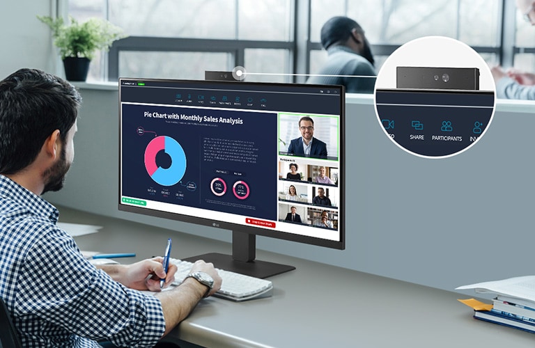 Pop-up Type Full HD Webcam offering integrated mic.