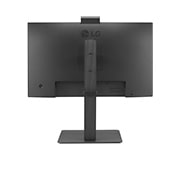 LG 23.8-inch Full HD (1920x1080) IPS Monitor with Built-in Webcam & Mic, rear view with push-pull Full HD webcam, 24BR750C, thumbnail 9