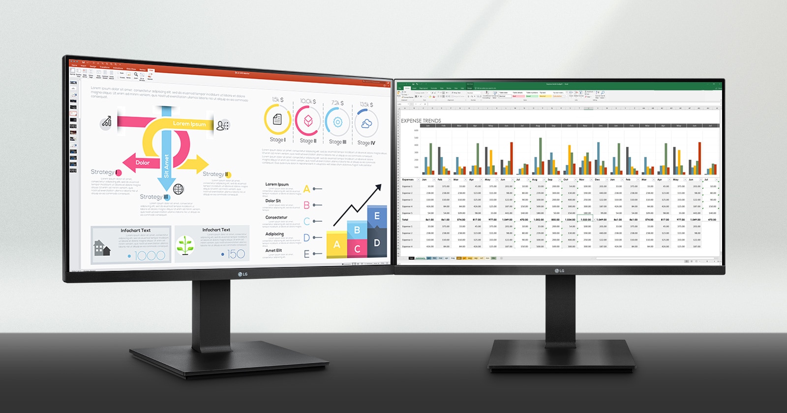 3-Side Virtually Borderless Design monitor