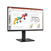 LG 27-inch Full HD (1920x1080) IPS Monitor, +15 degree side view, 27BP450Y, thumbnail 3