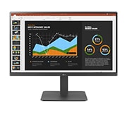 LG 27-inch Full HD (1920x1080) IPS Monitor with Built-in Webcam & Mic, front view, 27BR750C, thumbnail 2