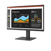 LG 27-inch Full HD (1920x1080) IPS Monitor with Built-in Webcam & Mic, -15 degree side view, 27BR750C, thumbnail 4