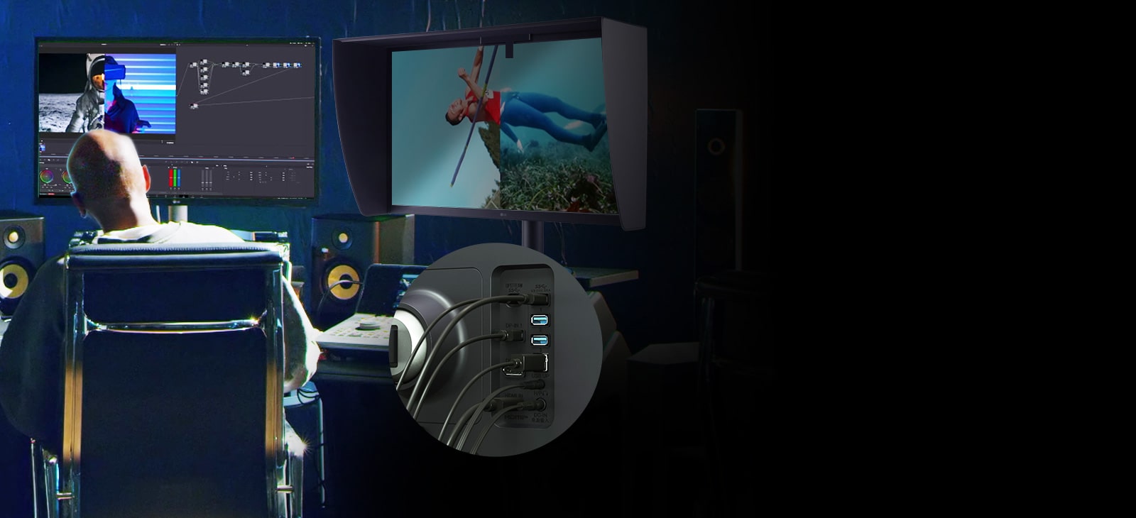 LG UltraFine™ OLED Pro is compatible with various types of devices