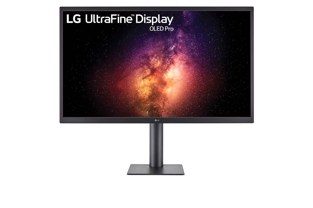 LG 31.5'' 4K OLED Display with Auto Self Calibration, front view without hood, 32BP95E