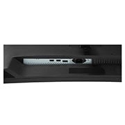 LG 34'' 21:9 Curved UltraWide™ QHD (3440 x 1440) Monitor, close-up view of ports, 34WQ60C, thumbnail 8