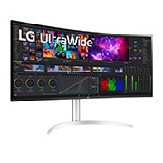 LG 39.7'' Curved UltraWide™ 5K2K Nano IPS Display, +15 degree side view, 40WP95C, thumbnail 3