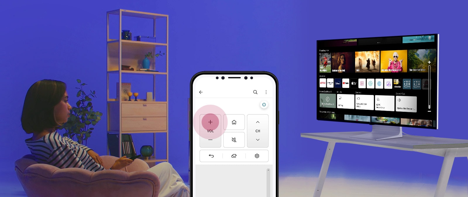 Easy Control with LG ThinQ App & Magic Remote.