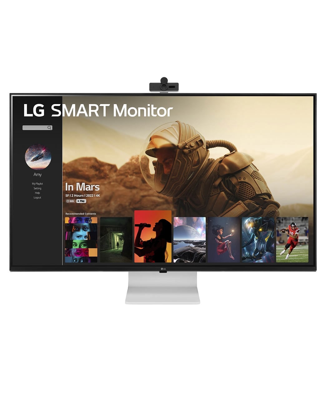 モニター台 LG 43SQ700S-W 公式】 LG 42.5インチ 4K IPSパネル スマートディスプレイ