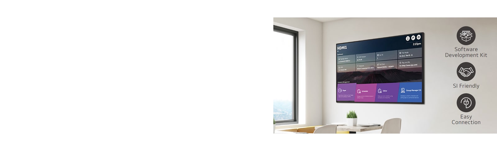 A number of tasks can be done at the same time with the intuitive GUI.