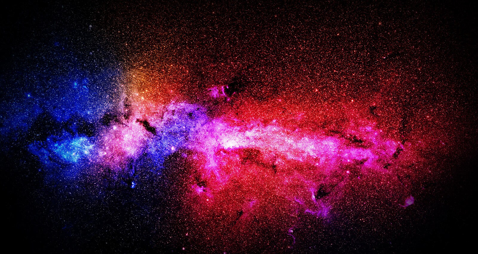 The cosmos with rich colors and vivid picture quality.