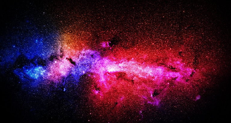 The cosmos with rich colors and vivid picture quality.
