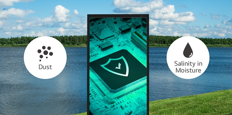 The XE3P has a conformal coating making it resistant to dust and salinity in moisture.