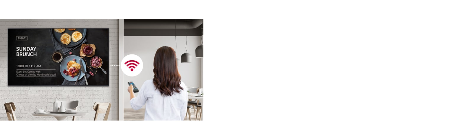 Conveniently distributing content through Wi-Fi.