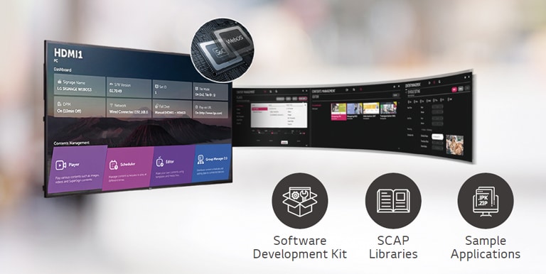 A number of tasks can be done at the same time with the intuitive GUI.