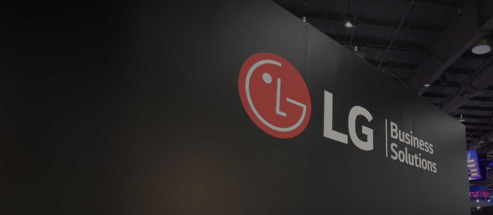 An image of LG Business Solutions booth