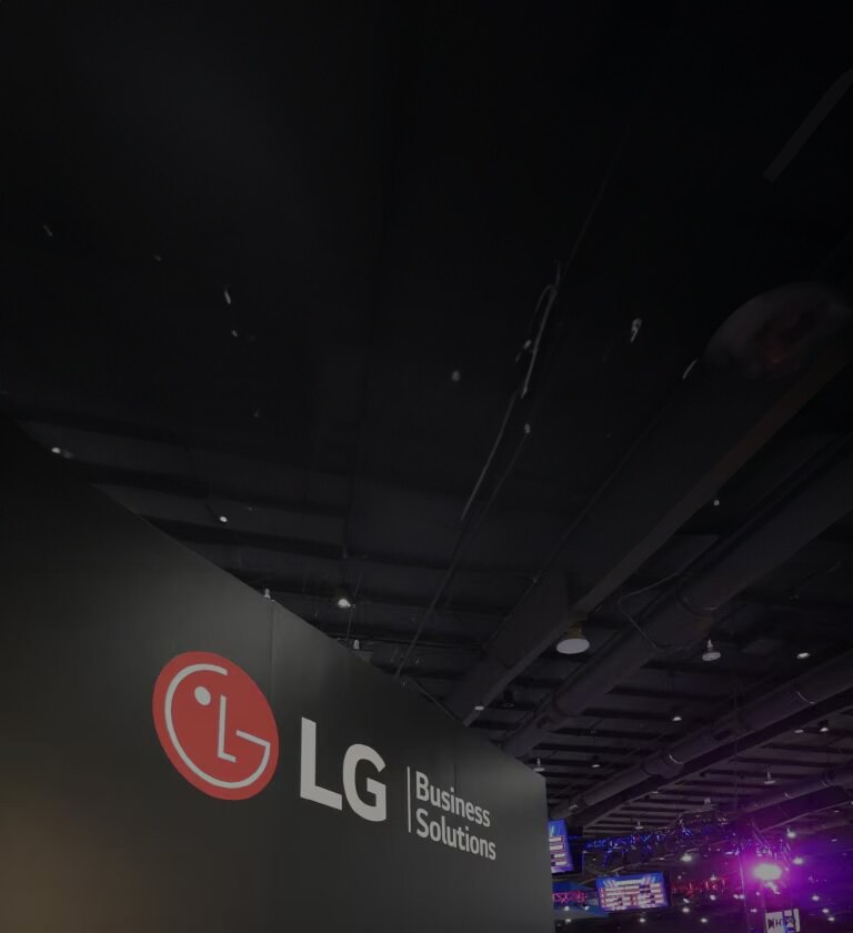 An image of LG Business Solutions booth